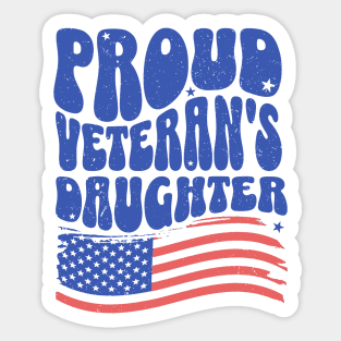 Proud Veteran's Daughter Sticker